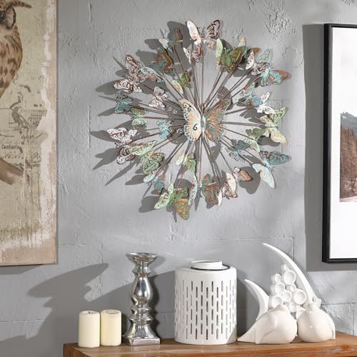 XAONIEN Large Metal Butterfly Wall Art Decor