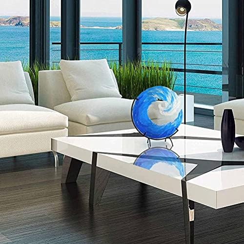 Blue Sea Desktop Decoration Abstract Art Glass Sculpture