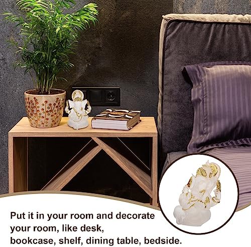 Happyyami Elephant Head God Statue Home Decor