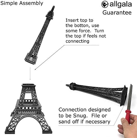 Allgala 24 Inch Eiffel Tower Decor Statue