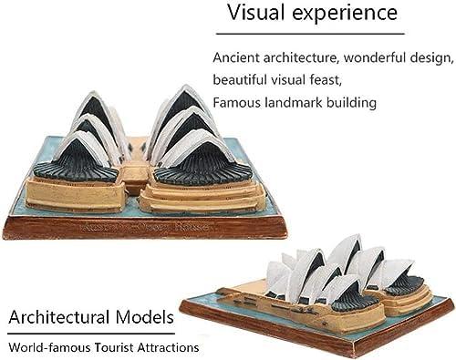 Sydney Opera House Resin Sculpture White Sail Shape Collectible Decor