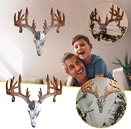 3D Metal Wall Art Deer Bucks Head - Rustic Decor Sticker