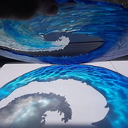 Blue Sea Desktop Decoration Abstract Art Glass Sculpture