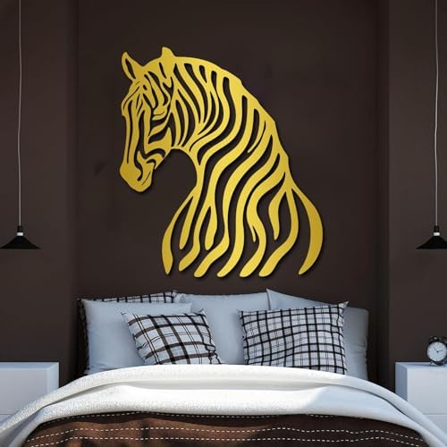 Hotuijxca Zebra Metal Wall Art 19x16in