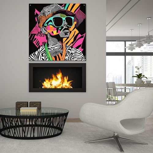 Epic Art Neon Night Acrylic Wall Art 36x36