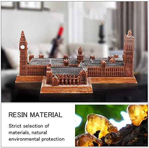 Miniature Palace of Westminster Resin Statue Desk Decoration
