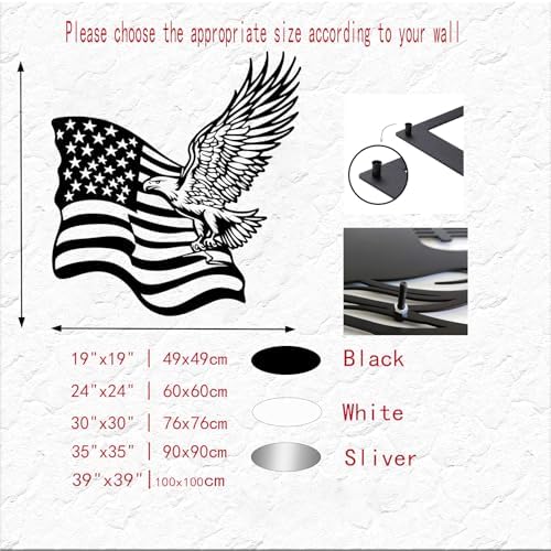 Patriotic Eagle Wall Art Boho Style Decor