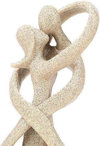 Walfront Eujgoov Sandstone Resin Couple Statue