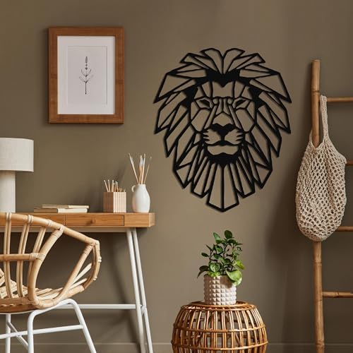 DEKADRON 3D Wall Art Lion Head Sculpture