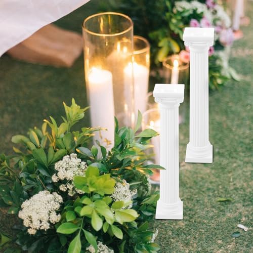 BESPORTBLE 6pcs White Roman Pillar Sculpture Home Decor DIY
