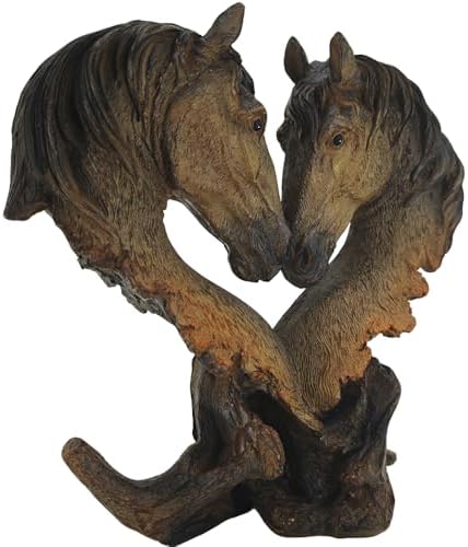 Antique Horse Tabletop Statue - 11 Inch Romantic Sculpture