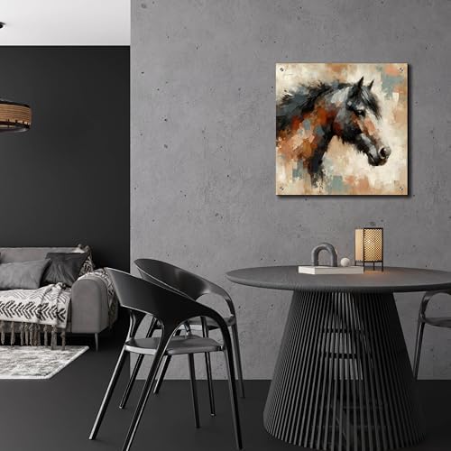 Epic Art Brown Horse 2 Acrylic Wall Art 24x24