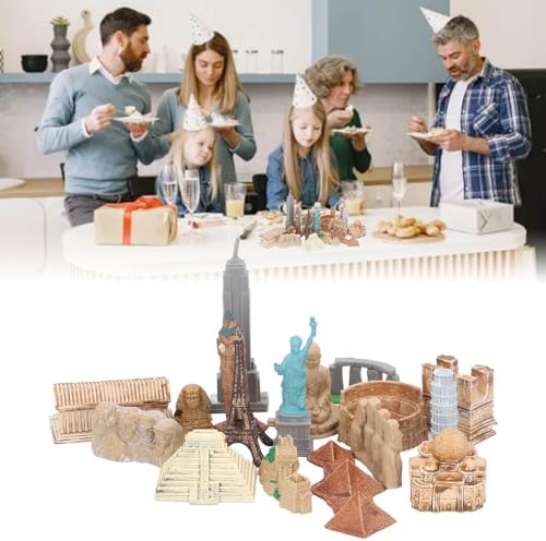 17PCS Miniature Ancient Buildings Set for Kids