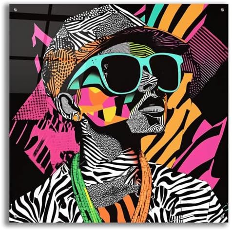 Epic Art Neon Night Acrylic Wall Art 36x36