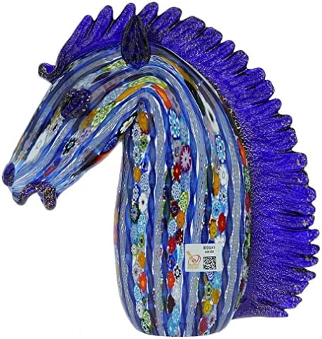Glass Of Venice Murano Art Glass Horse Head Statue
