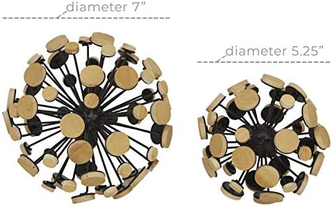 Deco 79 Metal Geometric Sculpture Set of 2