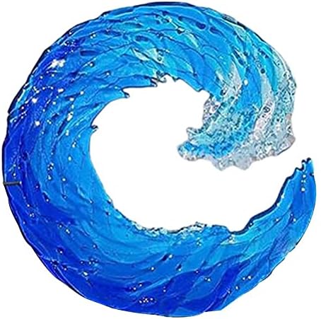 Blue Sea Desktop Decoration Abstract Art Glass Sculpture