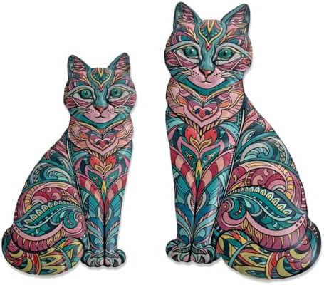 LIFFY Boho Cat Wall Decor Set of 2