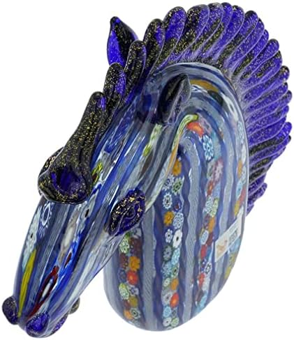 Glass Of Venice Murano Art Glass Horse Head Statue