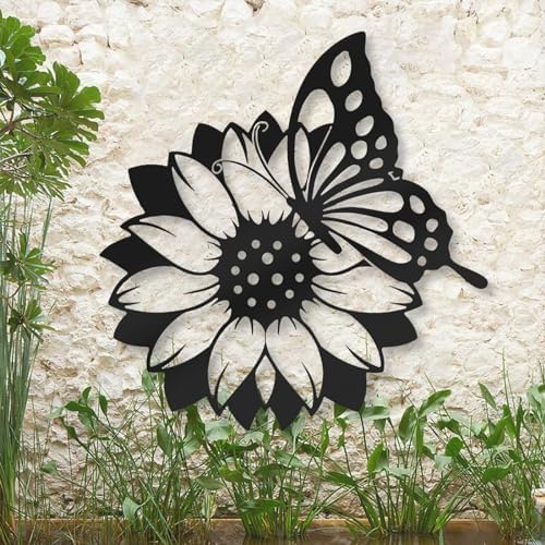Sunflower Farmhouse Metal Wall Art - Style A
