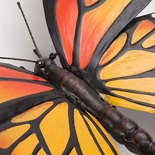Bits and Pieces Metal Monarch Butterfly Wall Art Sculpture