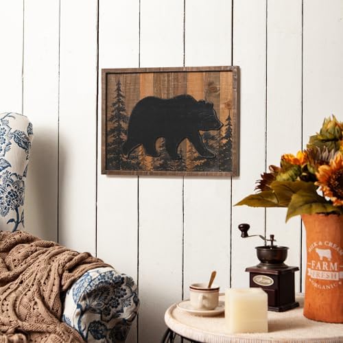 NIKKY HOME 3D Bear Wood Forest Wall Decor