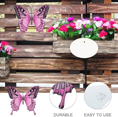 Amosfun Metal Butterfly Wall Decor 85x98 Inch