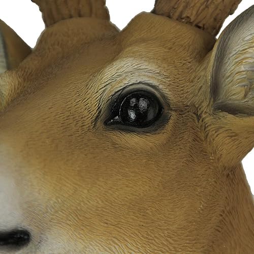 8 Point Buck Wall Mounted Fake Deer Head Sculpture