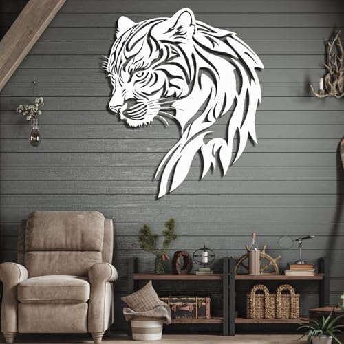 Cheetah Metal Wall Art Sculpture 19x16 Inches
