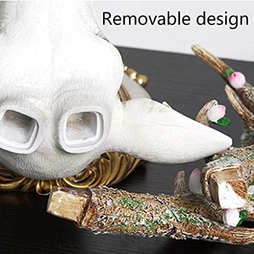Deer Head Geometric Wall Sculpture Art Resin Decor