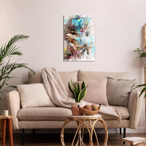 DEKADRON Brown Horse Wall Decor Art
