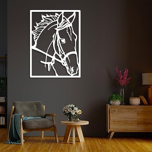 Fayholy Horse Metal Wall Decor Rustic Wall Art