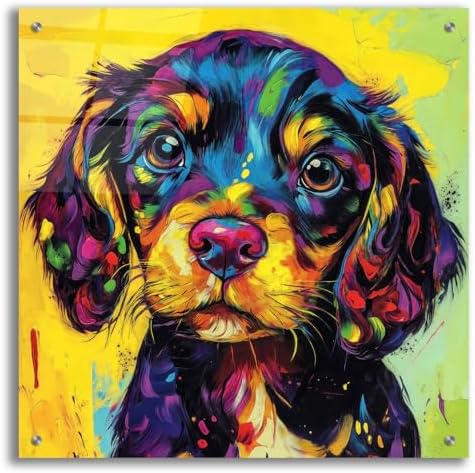 Epic Art Woof Spaniel Wall Sculpture 24x24
