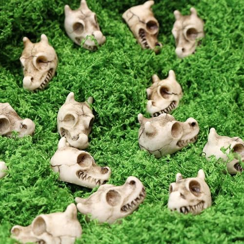 Mini Resin Dragon Skull Decorations 20PCS Halloween Figurines