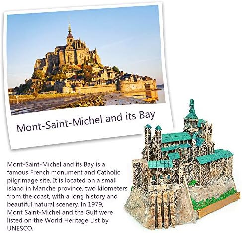 Mont-Saint-Michael France Statue Desktop Decor Resin