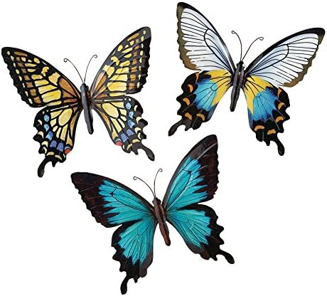 Collections Etc Wall Art Butterfly Set of 3