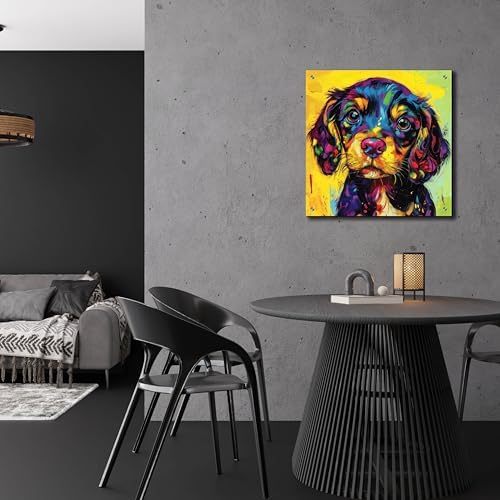 Epic Art Woof Spaniel Wall Sculpture 24x24