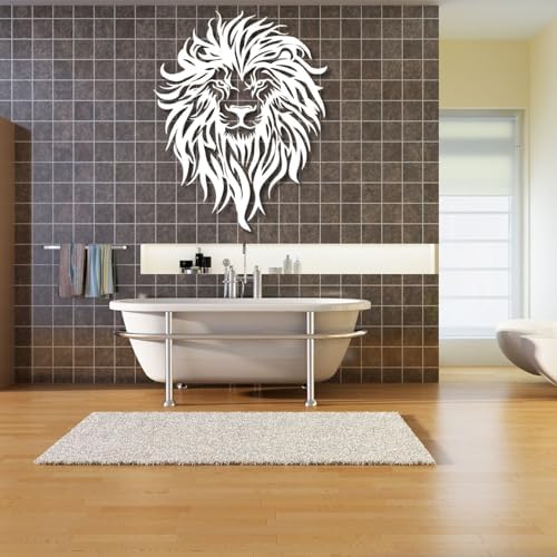 Flewfar Metal Wall Decor Lion Head Unframed