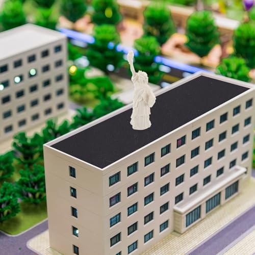 LOGOFUN Mini Statue of Liberty White Resin Figurine 14x06x25in
