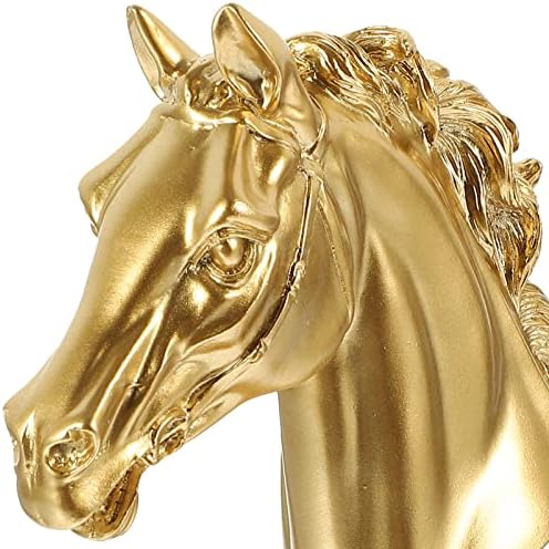 Gatuida Golden Horse Head Statue Sculpture Trophy