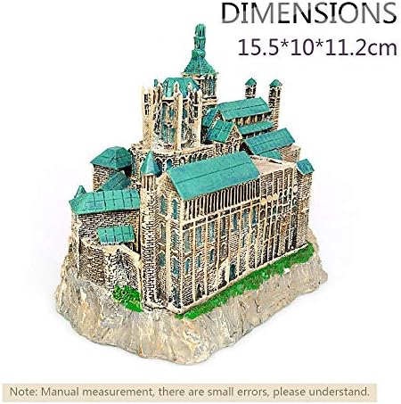 Mont-Saint-Michael France Statue Desktop Decor Resin