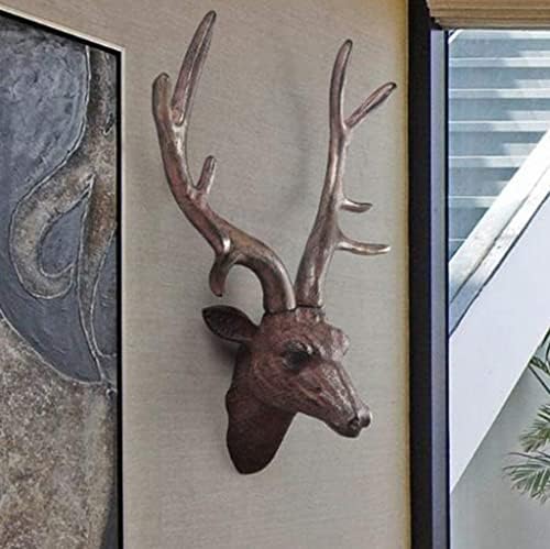 Handmade Deer Head Wall Sculpture Decoration