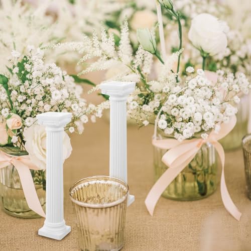BESPORTBLE 6pcs White Roman Pillar Sculpture Home Decor DIY