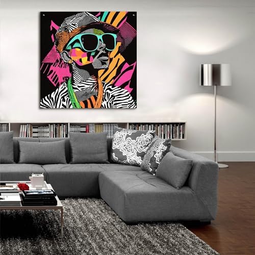 Epic Art Neon Night Acrylic Wall Art 36x36