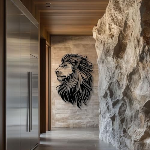 Flewfar Metal Wall Art Lion Head