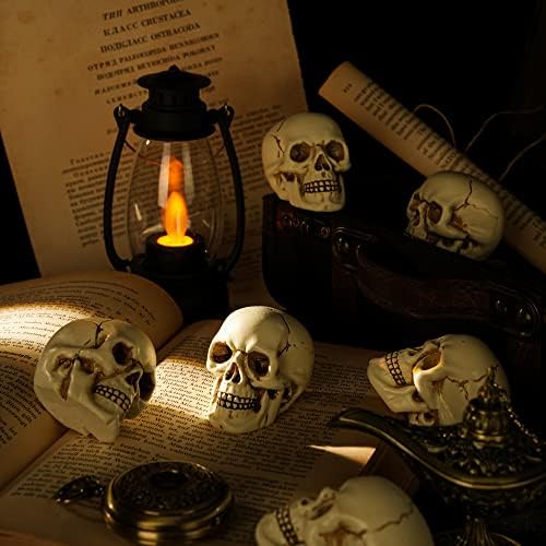 READAEER Resin Skull Statue 4 pcs Set