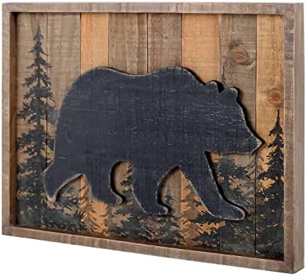 NIKKY HOME 3D Bear Wood Forest Wall Decor