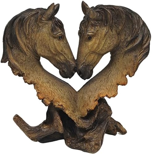 Antique Horse Tabletop Statue - 11 Inch Romantic Sculpture