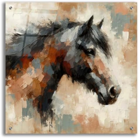 Epic Art Brown Horse 2 Acrylic Wall Art 24x24
