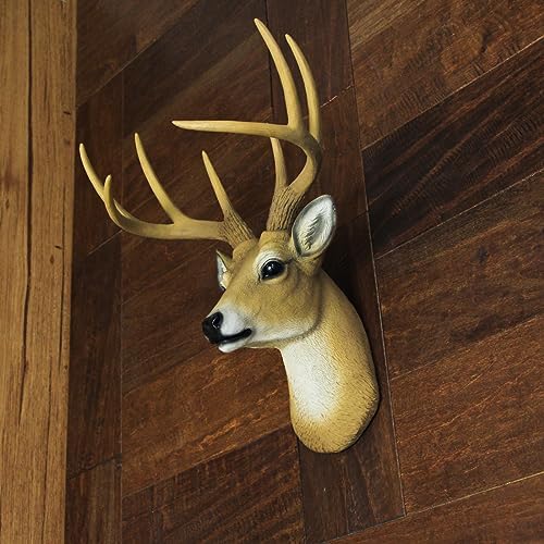 8 Point Buck Wall Mounted Fake Deer Head Sculpture